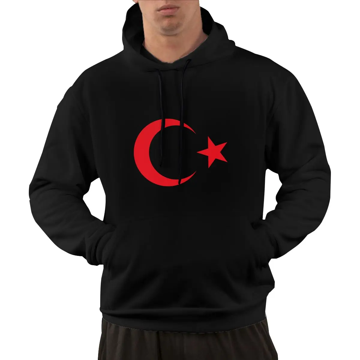 

95% Cotton Emblem Of Turkey Country Flag Warm Winter Pullover Hoodie Men Women Unisex Hip Hop Style Sweatshirt