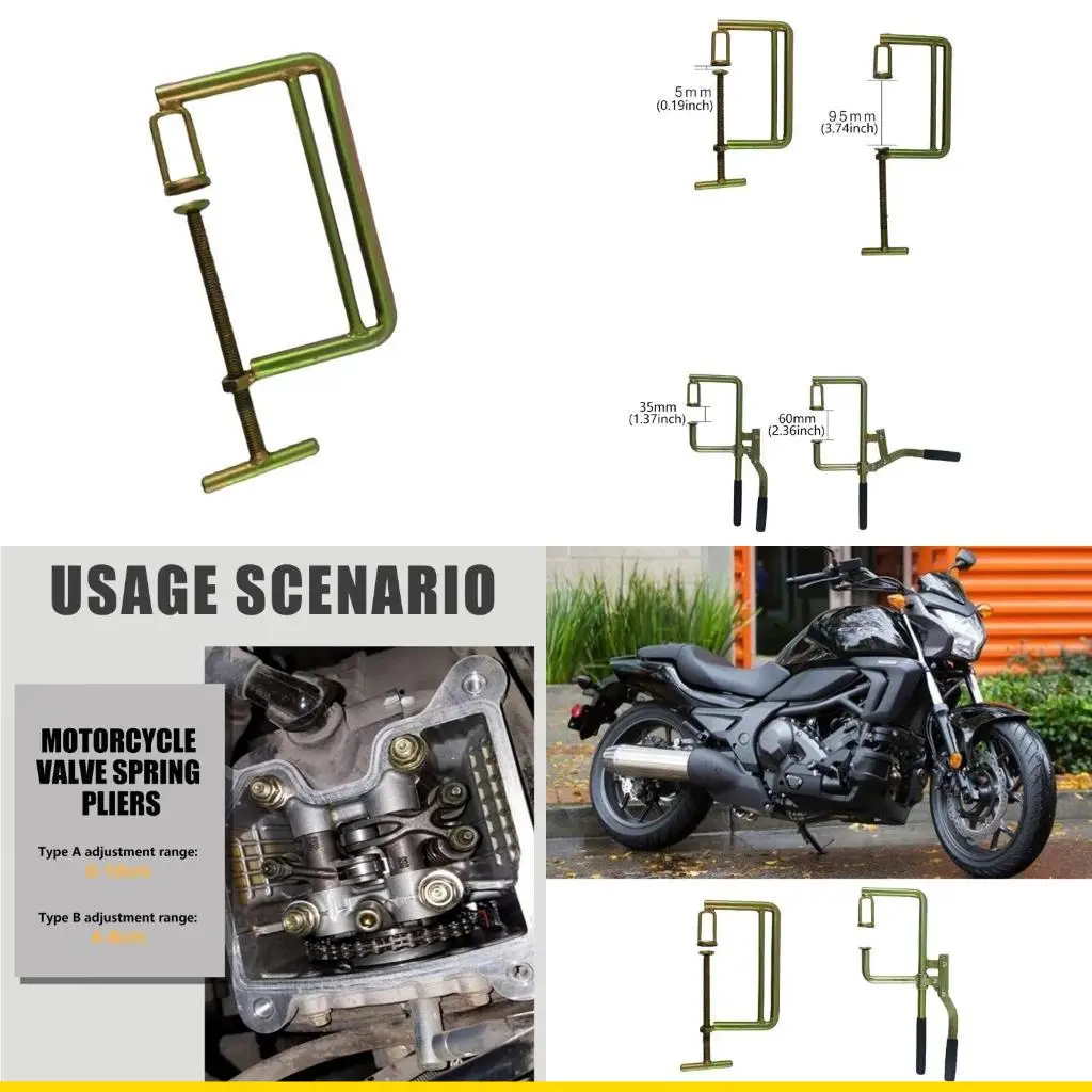 

SZCH Adjustable Motorcycle Valves Spring Installer Tool Suitable for Various Model with Comfortable Grip and Long Lasting Use