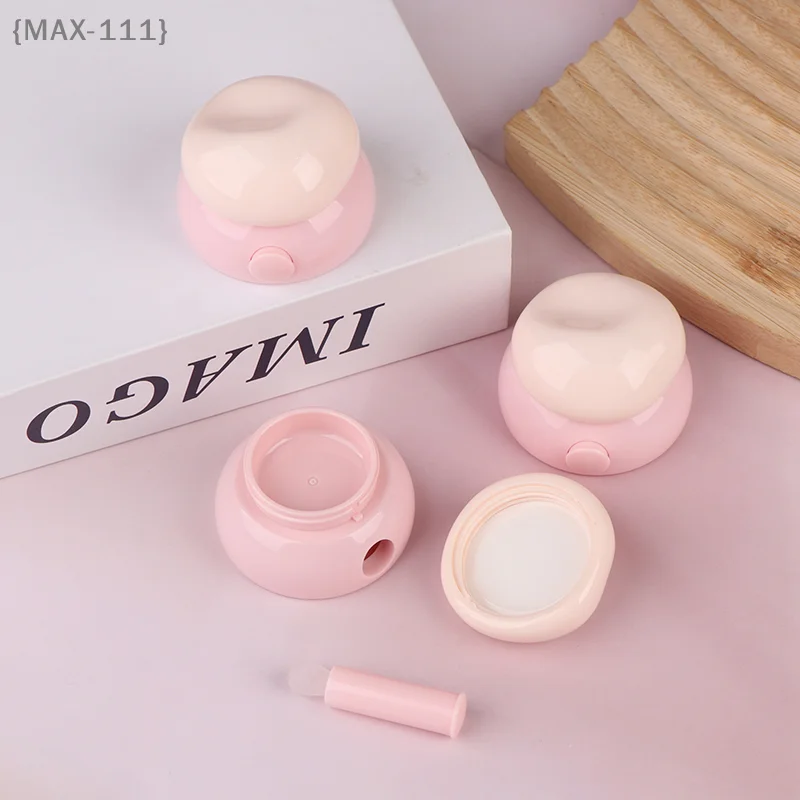 【F2-MAX111】3,5g Mini Leere Kosmetikdosen mit Silikonlöffel - Nachfüllbare Make-up- und Hautpflegebehälter für Gesichtscreme und Lippenbalsam