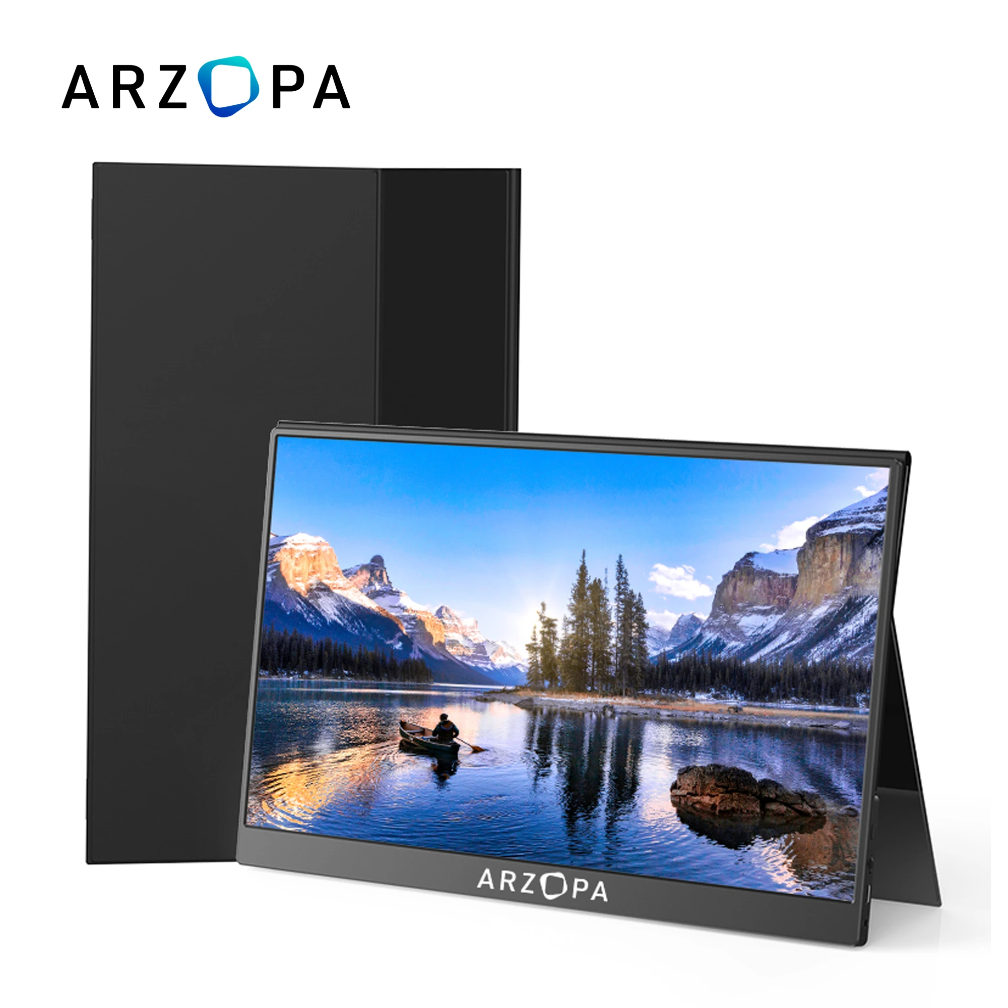 

Arzopa 14" Super Thin Dual Triple USB Type C Display Screen Extender 4K Portable Laptop Mon tor