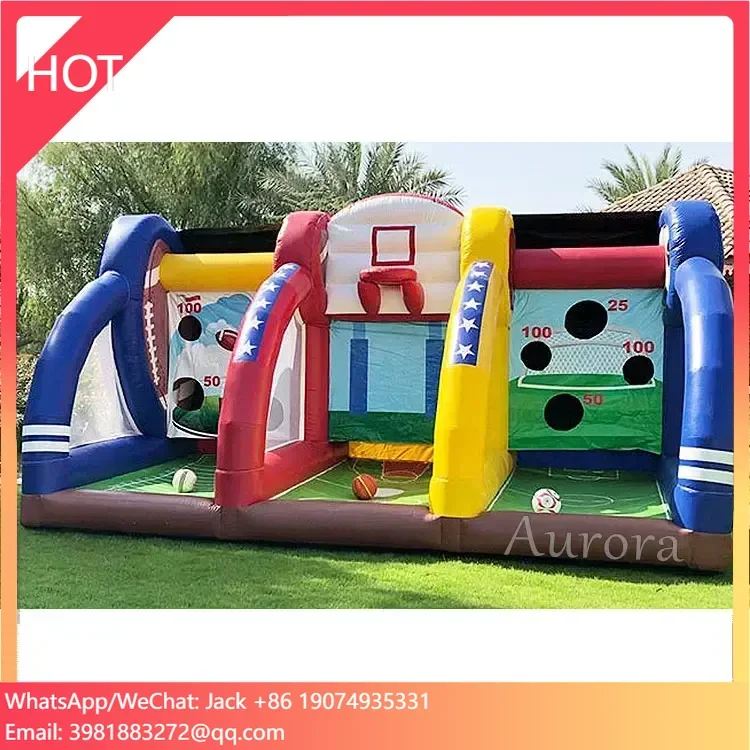 

Интерактивные надувные игрушки Aurora, аксессуары, карнавальные спортивные игры, надувная стрельба со звездами, надувная баскетбольная игра