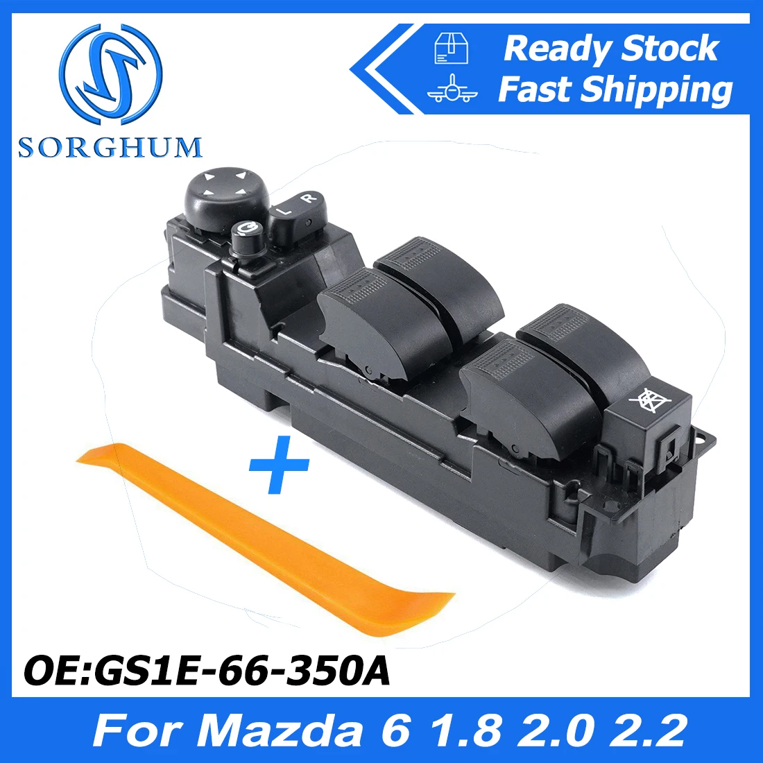 

SORGHUM Power Window Master Switch Button Lifter GS1E-66-350A GS1E66350A For Mazda 6 1.8 2.0 2.2