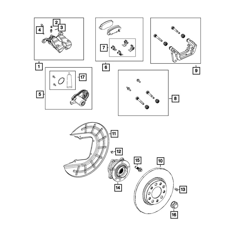 Fits FOR Chrysler 200, Cherokee, Compass MPR Park Brake Actuator 68225300AB