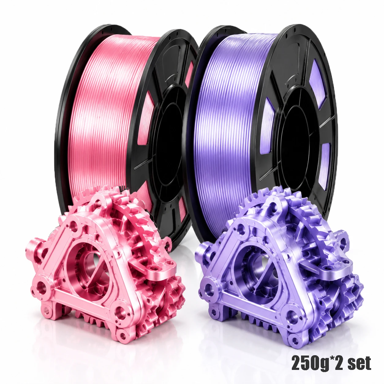 Silk PLA Filament 4 Colors 1.75mm Multi Size Optional 200g 250g 500g 1000g Dark Gold Sky Blue Light Purple Light Pink 3D Printin