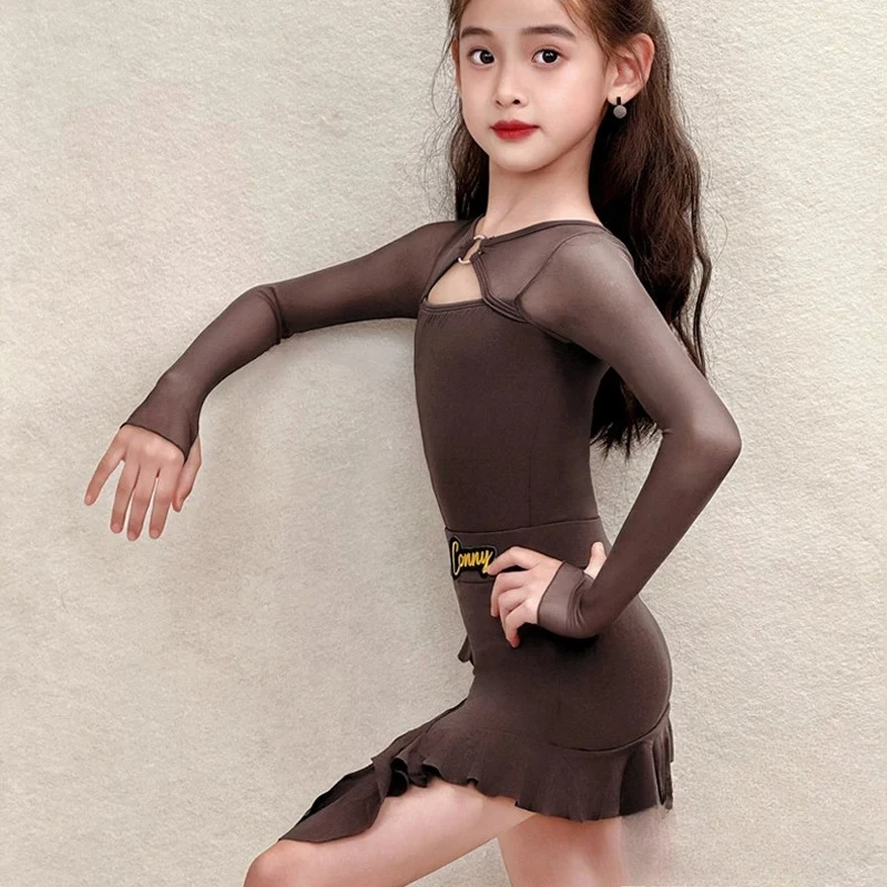 

Children'S Ballroom Dance Competition Clothes Girls Samba Latin Dance Costume Kids Salsa Rumba Latin Dance Clothing