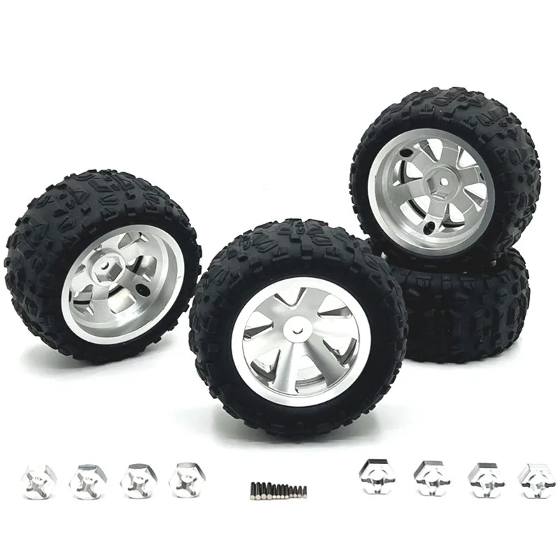 Jantes de metal de 86 mm, rodas de rally para MJX 16207 08-09-10 14210 WLtoys 1/16 A959 144001   10 1/12 124017 -18-19