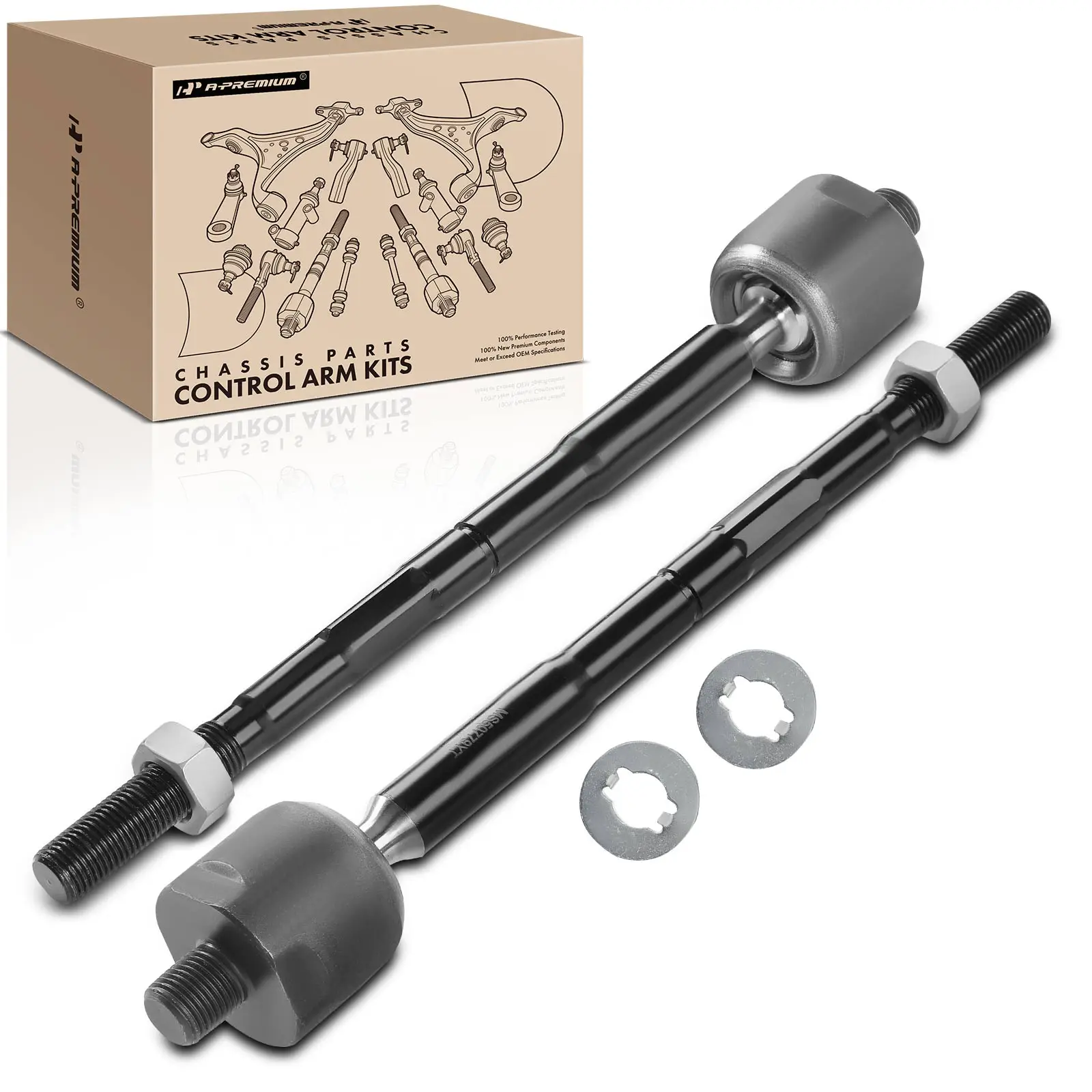 A-Premium 2x Front Inner Tie Rod End for GMC Acadia 2017-2022 Cadillac XT5 2017-2022
