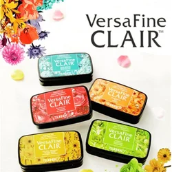 24 Color Ink Pad Tsukineko VersaFine CLAIR Quick Dry Detail Ink Pad / Making Greeting Cards / Smearing Stamps