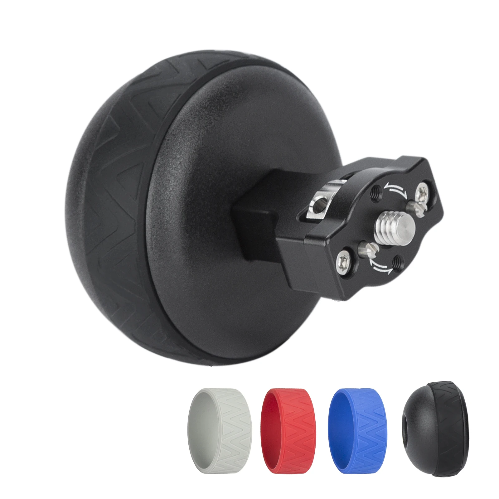 

Nitze Ball Side Handle with 1/4” Screw and Detachable Locating Pins and Different Colored Rubber Rings - PA33D