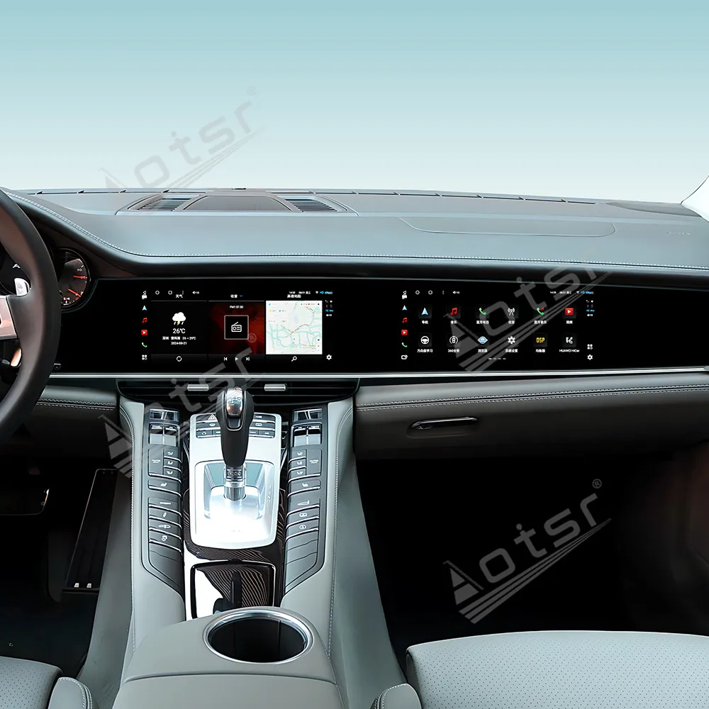 

Двойной 12,3-дюймовый Android 13 Carplay для Porsche Panamera 2010-2016 GPS-навигация Автомобильный радиоприемник HD с сенсорным экраном Мультимедиа Авто Стерео