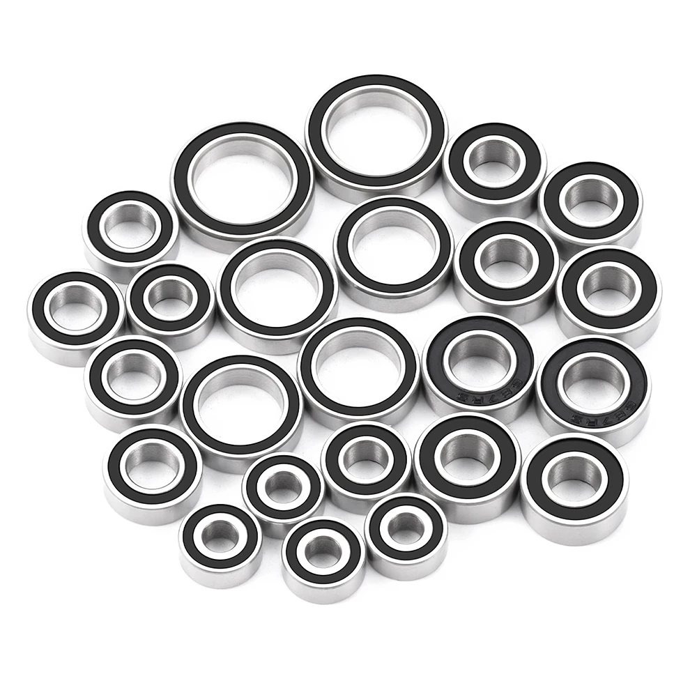 YEAHRUN 24 個ゴム密封ベアリングキット 1/10 TRX-4 スポーツ RC カーアップグレードパーツ用