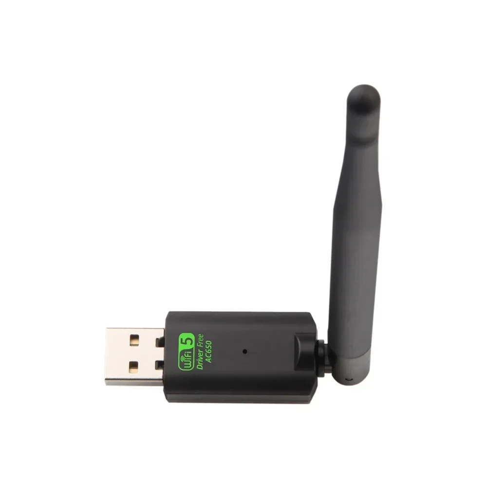 

600Mbps USB wifi Adapter Drive free AC650 2.4GHz 5GHz WiFi with Antenna PC Mini Computer Network Card Receiver