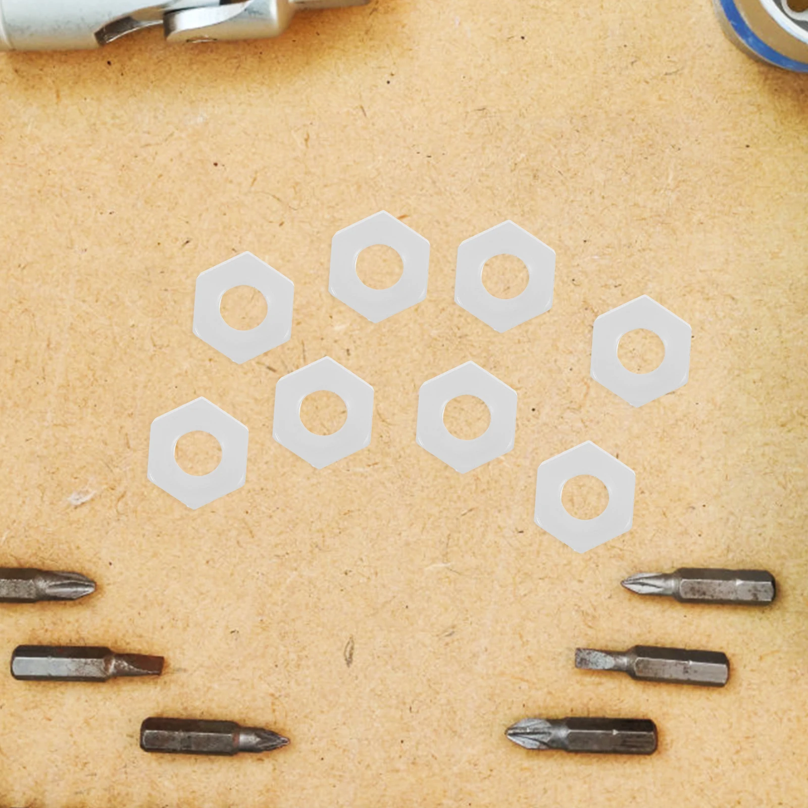 

30pcs Plastic Nuts M6 White Hand Twist Nylon Screw Cap Insulation Fastening Hardware Hexagonal Screw Nuts Parts