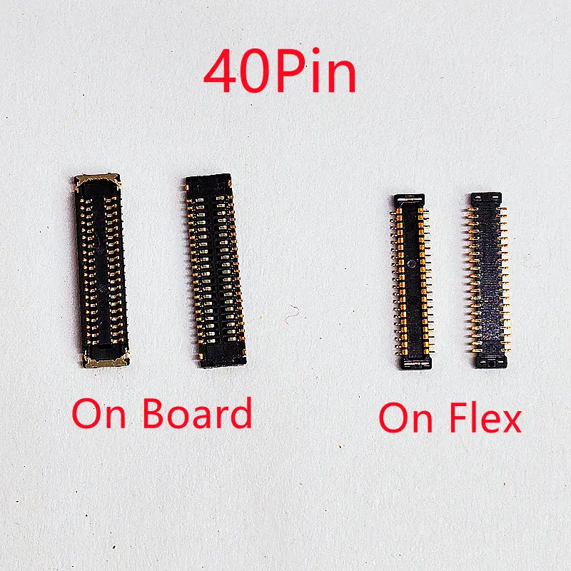 10Pcs LCD Display Screen Flex FPC Connector Jack 40Pin For Motorola Moto G7 Plus/G4/G7/G9 Play/G9 Power Plug On Board