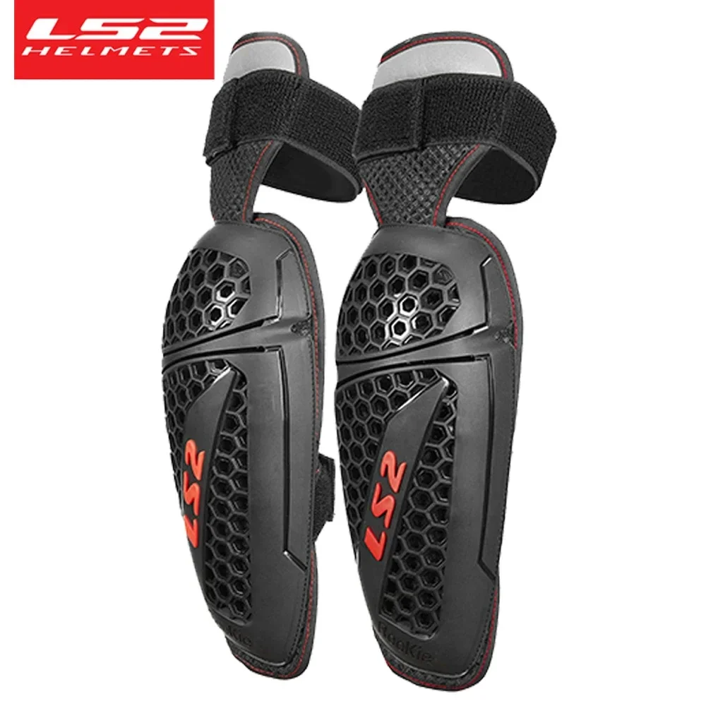 LS2 Original Motorcycle Knee Elbow Pads Mesh Breathable Anti-fall Motocross Protective Combo Moto Joelheira Motorcycle Knee Pads