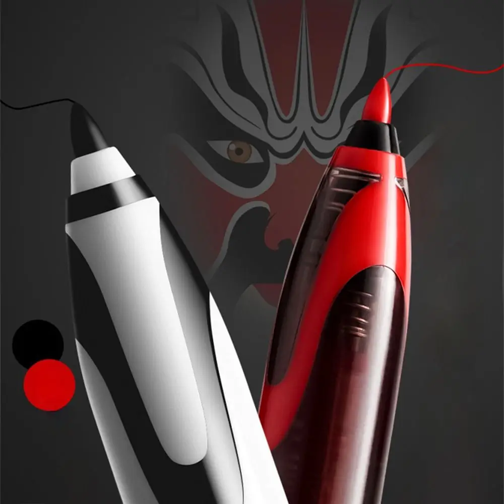 

Durable Black/Red Ink Gel Pen 0.5mm Tip Press Type Sign Pen Quick Drying Ballpoint Pen Back To School Gift