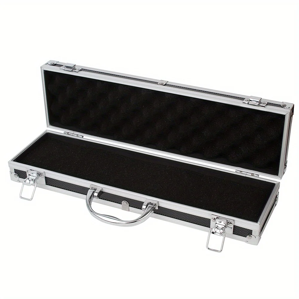 14.33x3.93x2.16inch ToolBox Tools Case Aluminum Tote Organizer Utility Alloy Container Toolbox Metal Storage Portable Handy Case