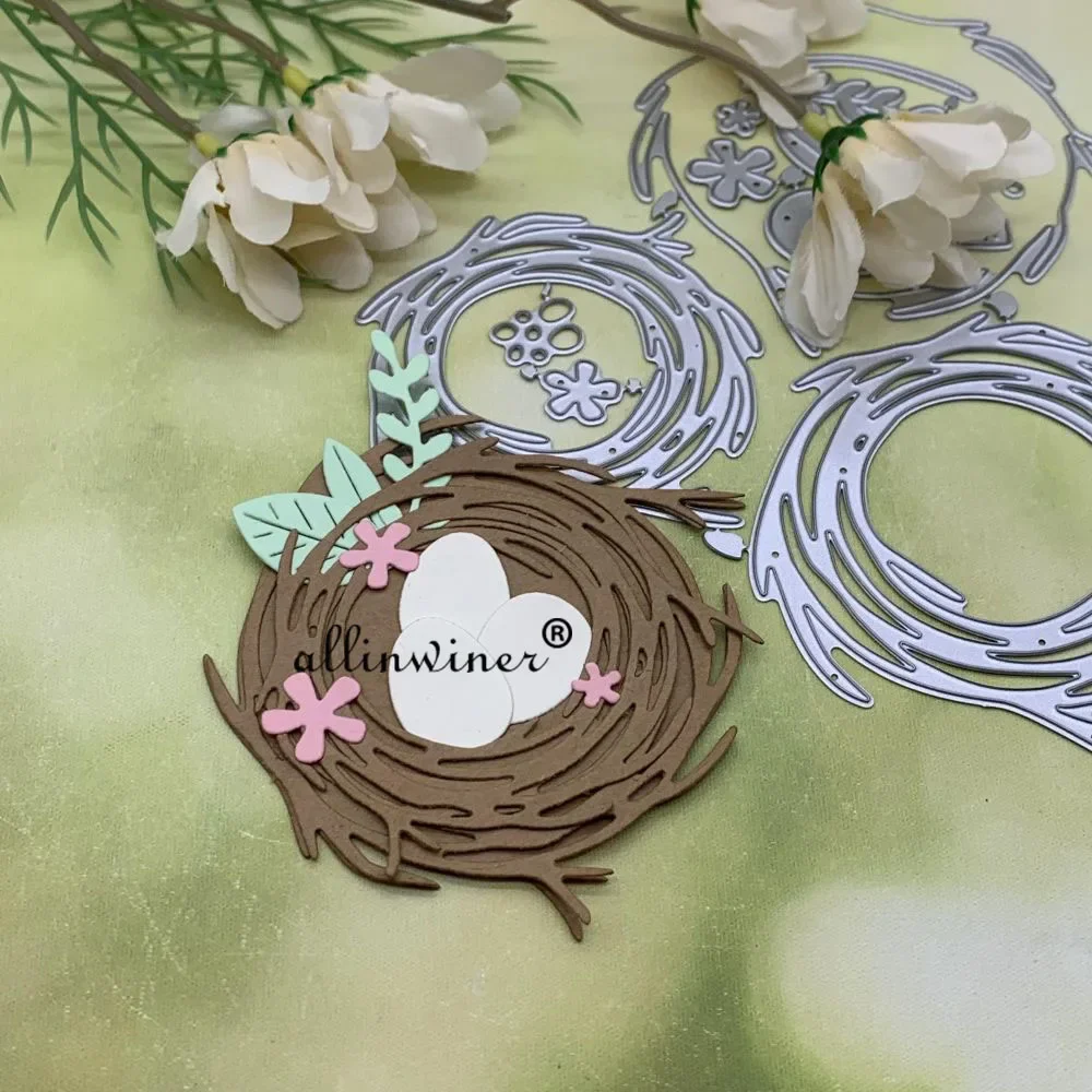 

The bird's nest egg Metal Cutting Dies Stencils Die Cut for DIY Scrapbooking Album Paper Card Embossing