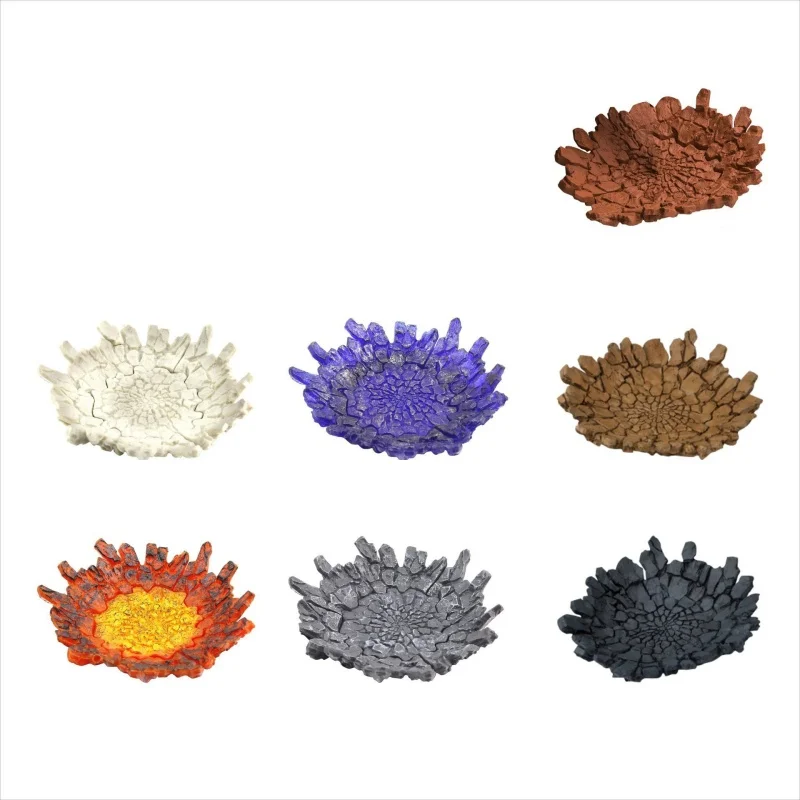 حار DIY الشق حرق انفجار الملحقات لهب الدخان موجة تأثير خاص المشهد نموذج حامل قوس لعبة لشخصيات العمل