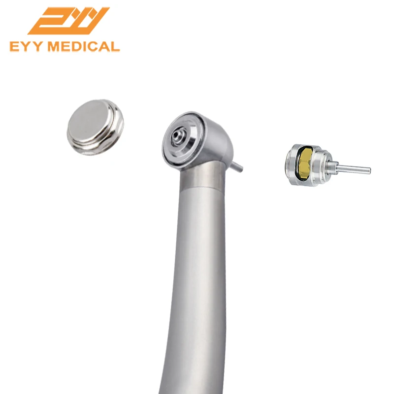 Dental High Speed Handpiece LED E-generator Ceramic Bearing Standard Head 2/4 Holes Push Button Dental Turbine Tip Dentistry
