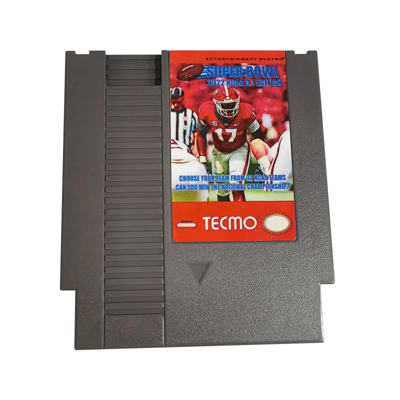 

Video Game - Tecmo Super Bowl NCAA 2022 - NES Game Cartridge for 72 Pins 8 Bit NES Retro Game Console | Region Free