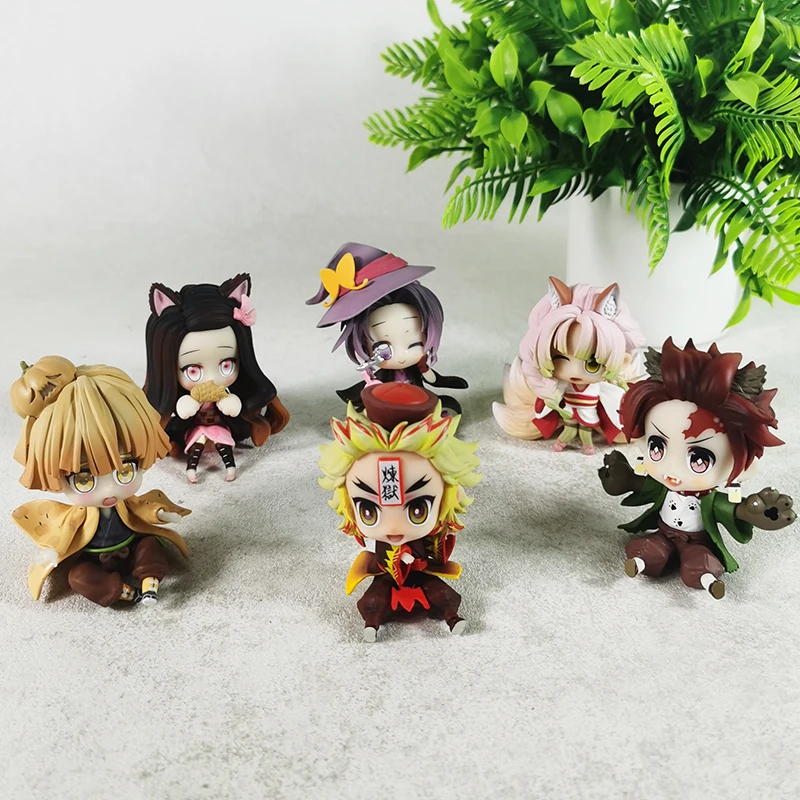 

2025 New Ghost Exterminating Animation Ghost Blade Christmas 6 Tanji Lang You Beans My Wife Apricot Shoulang Doll Model Gift