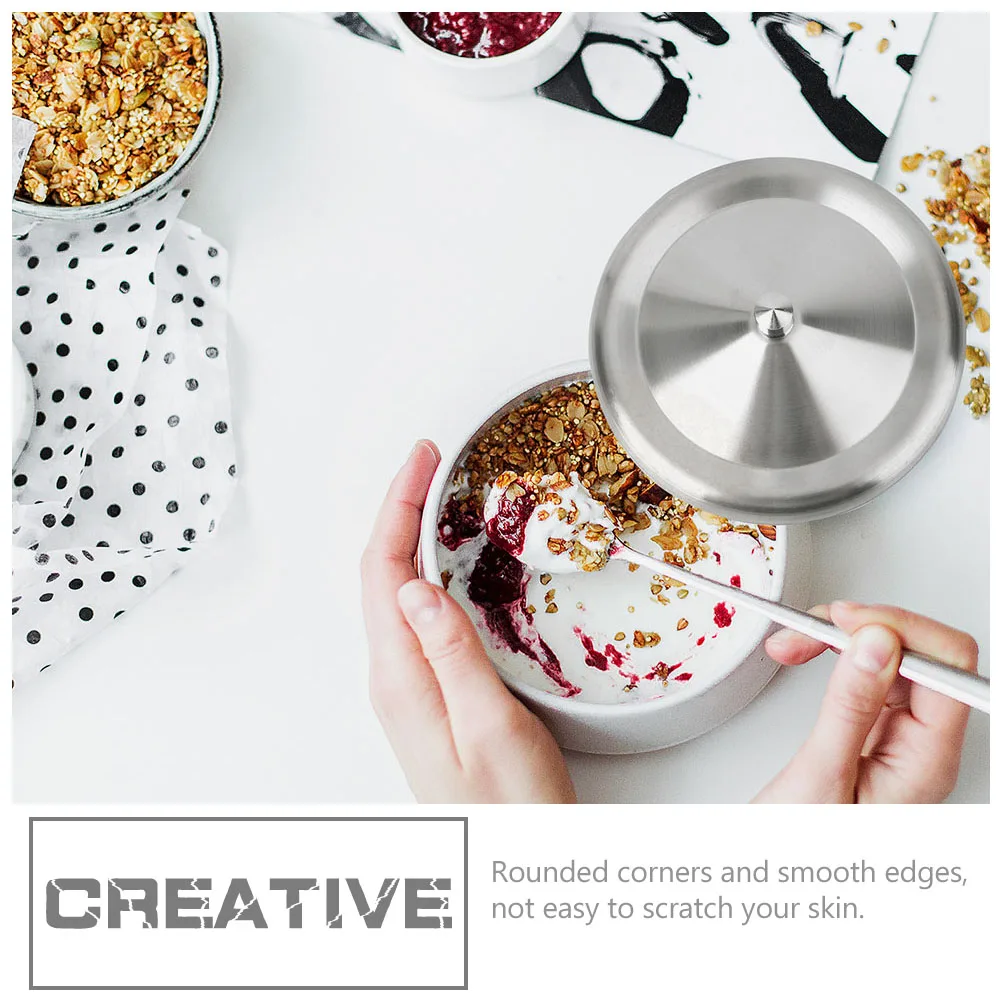 

Stainless Steel Cup Lids Dustproof Mug Covers Travel Tumbler Accessories Corrosion Resistant Coffee Lid Round Design Leak Proof