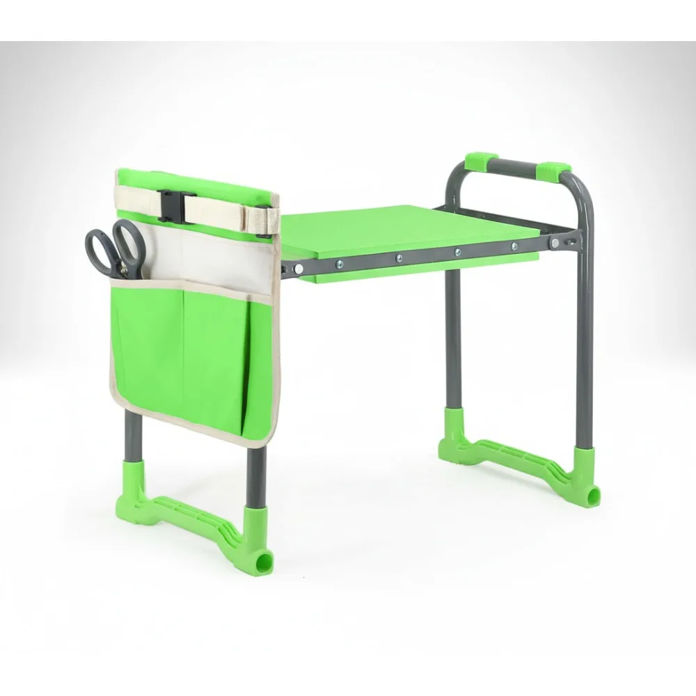 

Heavy Duty Garden Kneeler Seat with 10.2" Wide Pad, Folding Stool for Seniors Gardening, Includes Hand Pruner