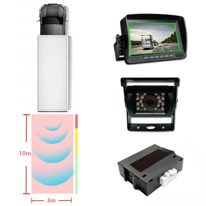 Blind Spot Detection System Backup  Displaying System for Mining Trucks