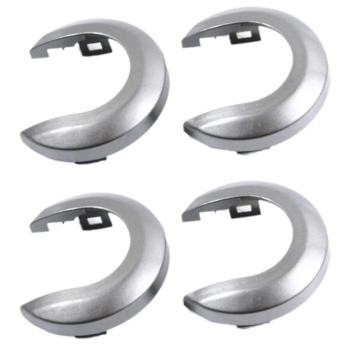 4Pcs Car Interior Door Handle Cover Handle Escutcheon for Nissan Tiida 2005-2010 1.6 LIVINA NV200 Geniss Silver Gray