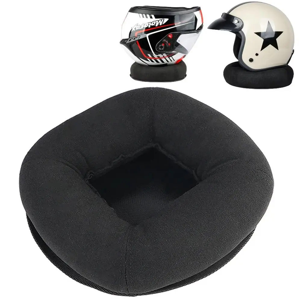 Non-slip Motorcycle Helmet Stand Anti-scratch Hollow Helmets Support Cushion Base Ventilate Protection