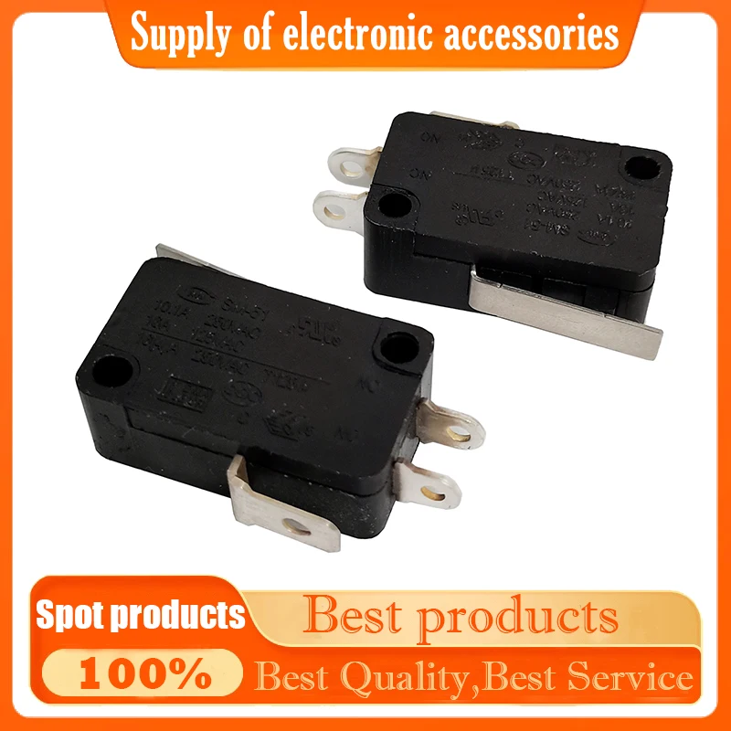 Original SM-51F-H microswitch 10.1A250V travel limit reset three-pin straight handle certification