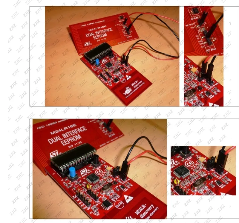 M24LR-DISCOVERY CR95HF Reader M24LR04E แท็ก NFC RFID Kit 13.56MHz ISO 15693/14443