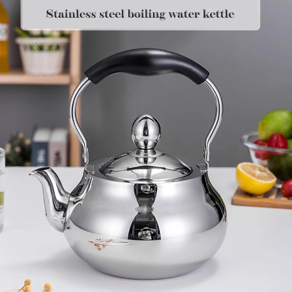 

Чайник из нержавеющей стали 304, чайник для домашнего пивоварения с фильтром, чайник для кипящей воды в форме утолщенного барабана, 1,5 л/2,0 л/2,5 л