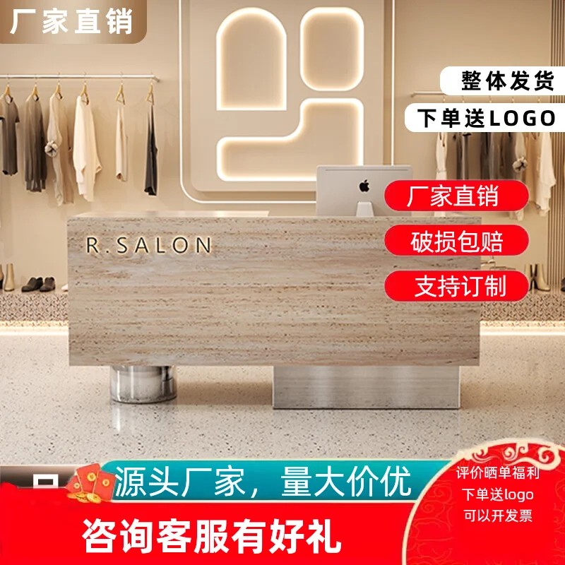 

Checkout page Simple modern billiards hall Small bar table Women's clothing store Counter store Small company Reception desk