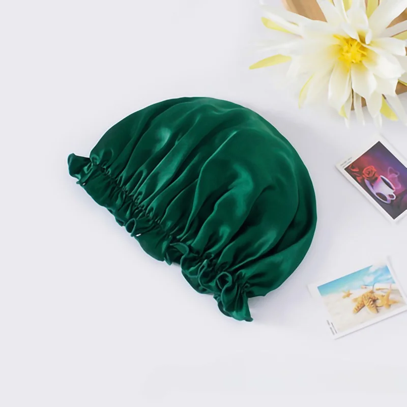 

22 Momme 100% Pure Mulberry Silk Bonnet for Sleeping, 6A Grade Silk for Curly Hair Silk Sleeping Cap