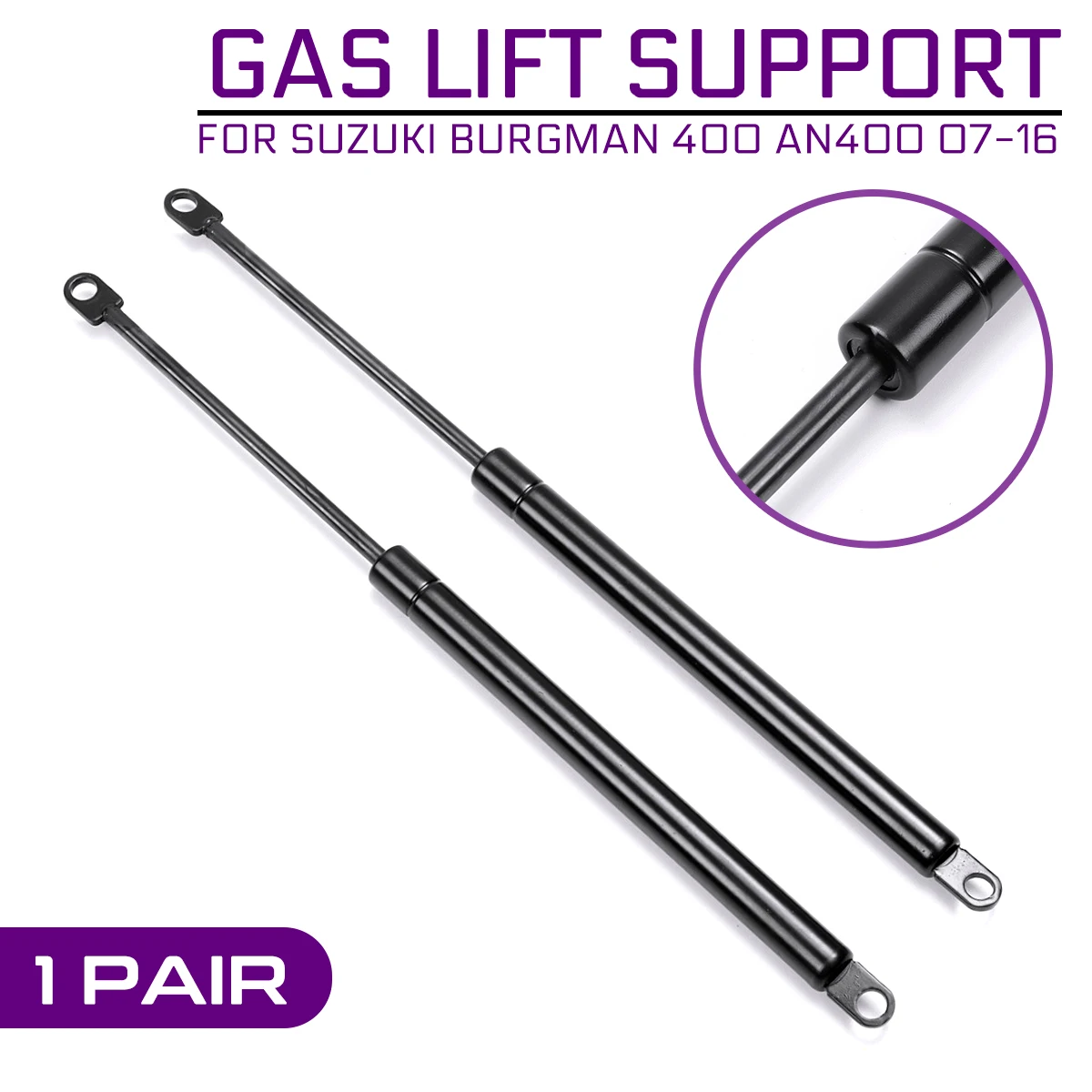 

Для SUZUKI Burgman 400 AN400 2007-2016 Мотоцикл Скутер Регулировка сиденья Регулятор Амортизатор Подъемная стойка Опорные опоры Стержень Рычаг Газ