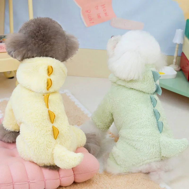 

Fleece Pet Clothes Winter Hooded Jumpsuit Coat For Small Medium Dogs Chihuahua Yorkshire Dog Tracksuit Puppy Pajamas Overalls XS