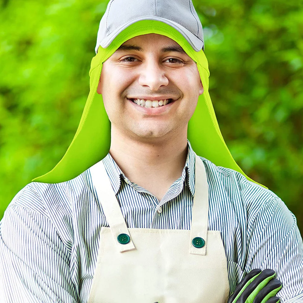 

Night Riding Reflective Beanie Cap Long Tail Neck Sunshade Breathable Polyester Lightweight Cycling Head Wrap Outdoor Hat