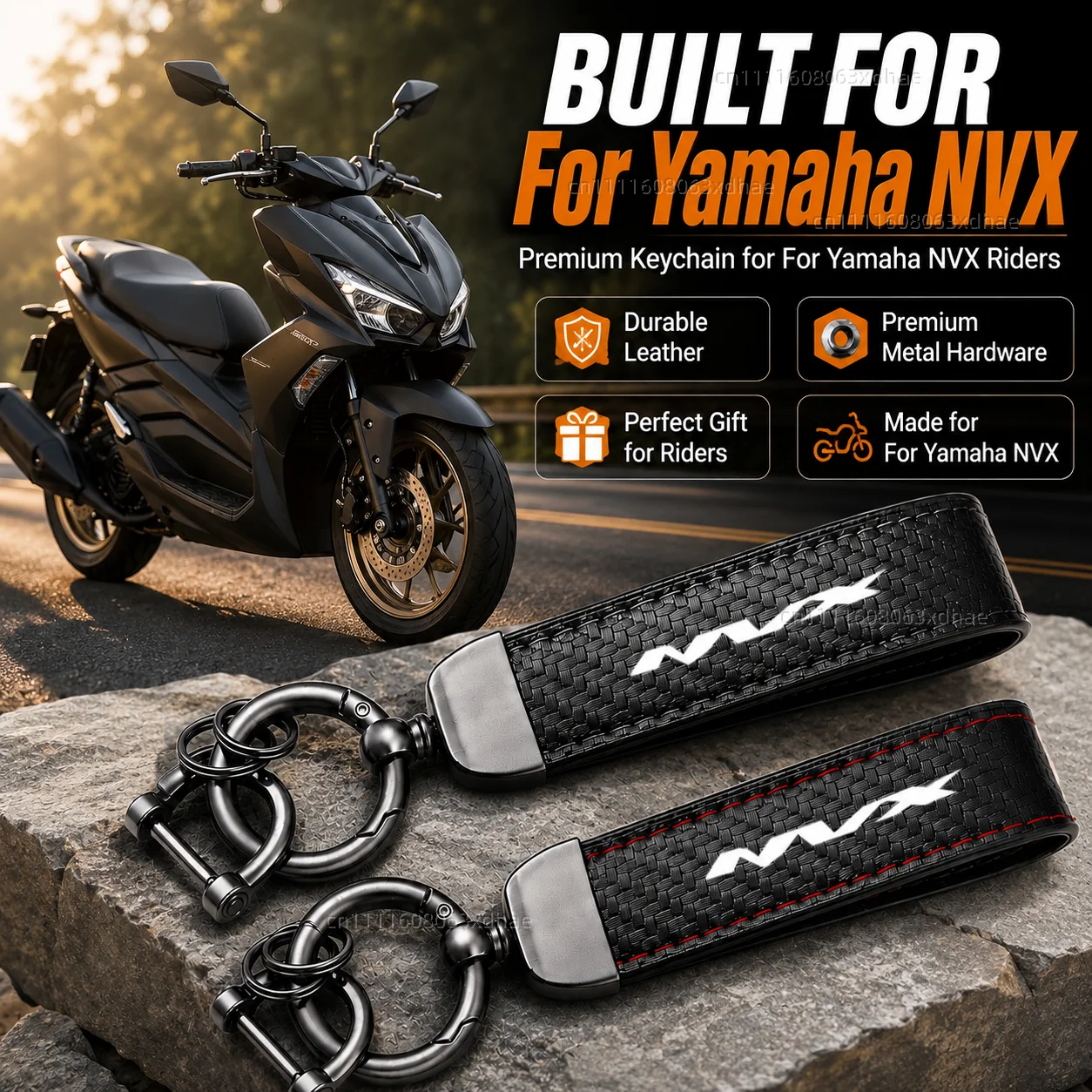 

High-Grade Leather Motorcycle Keychain Holder Keyring Accessories For Yamaha NVX 155 NVX155 Aerox 155 Aerox155