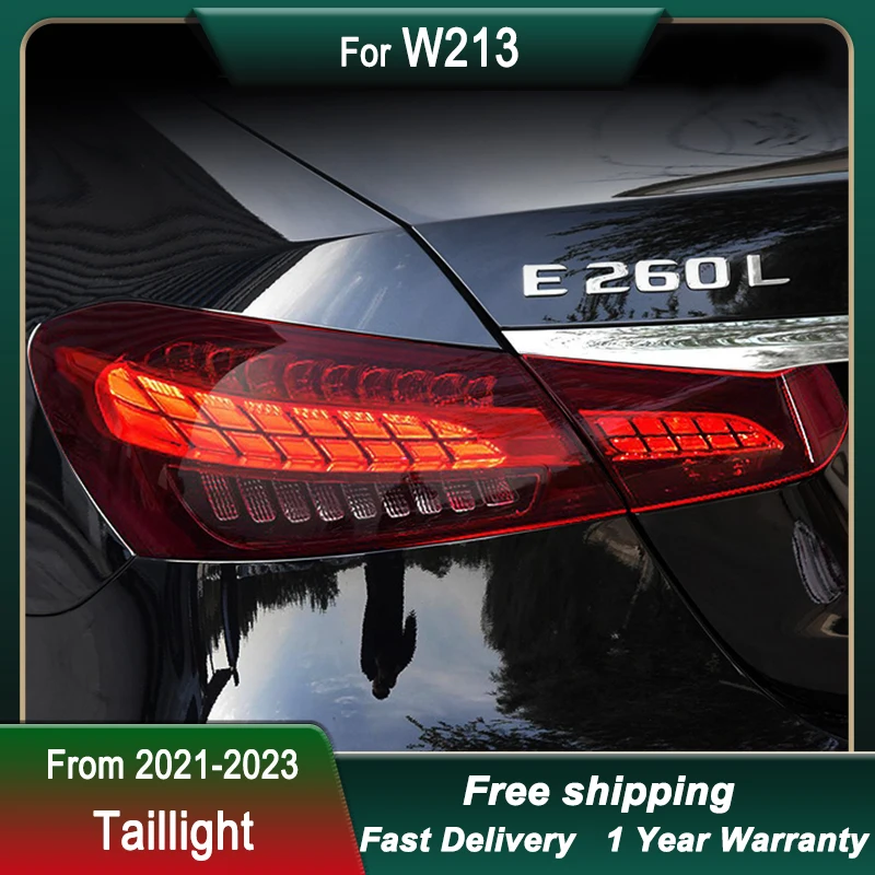 حار سيارة التصميم أضواء خلفية لمرسيدس بنز E Class W213 21-23 نمط جديد كامل led ديناميكية بدوره مصباح إشارة الذيل مجموعة مصابيح