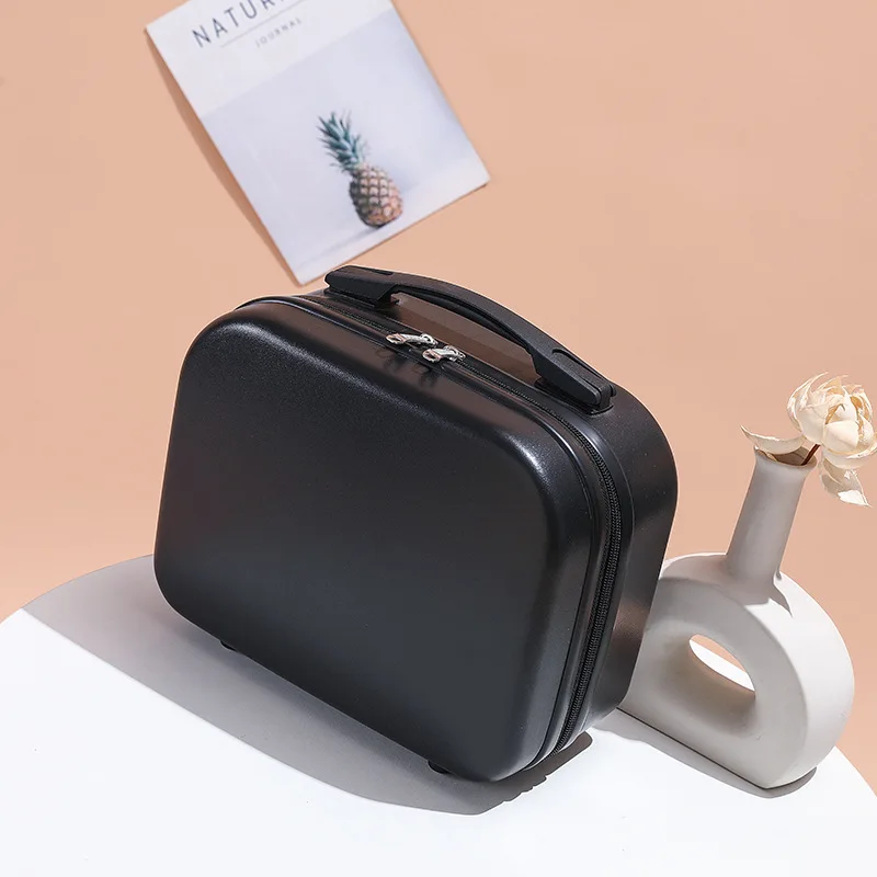 

14-дюймовая дорожная портативная однотонная легкая маленькая жесткая коробка для макияжа, новый стиль, студенческий легкий посадочный багаж