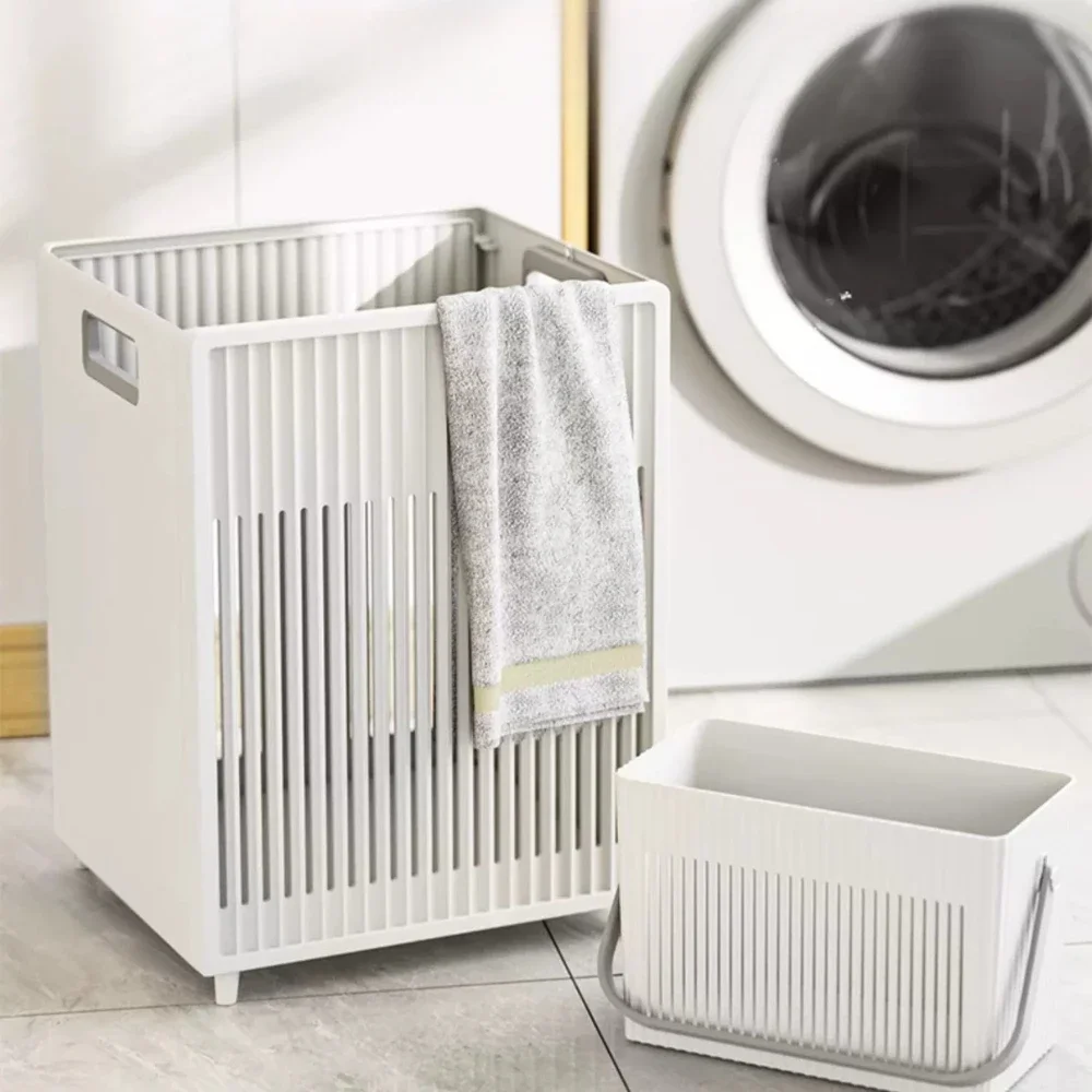 Laundry Basket Wall Mount Foldable Dirty Clothes Basket Household Bathroom Storage Basket Dirty Clothes Storage Clothes Basket