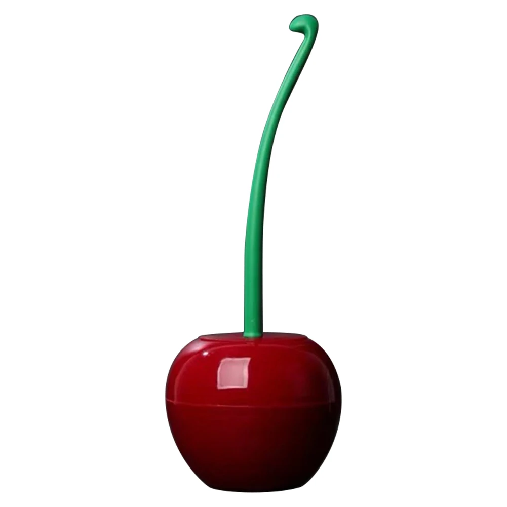 Cherry Shaped Bathroom Cleaning Brush Long Handle Creative Toilet Cleaning Brush Stains Removal Bathroom Accessories