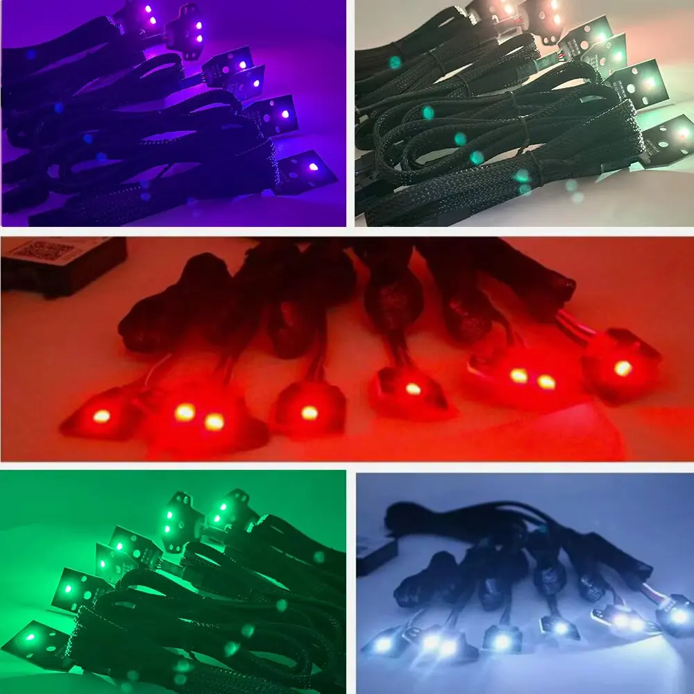 

RGBW LED DRL Boards Angel Eyes Headlight Kits Flowing Lamp For 2015-2020 Dodge Charger Headlight APP Bluetooth Control