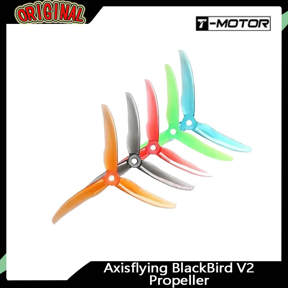 

4 Pairs AxisFlying BlackBird V2 BB39 5 Inch 3-Blade Carbon Props - High Strength for FPV Racing & MANTA V2 Frame