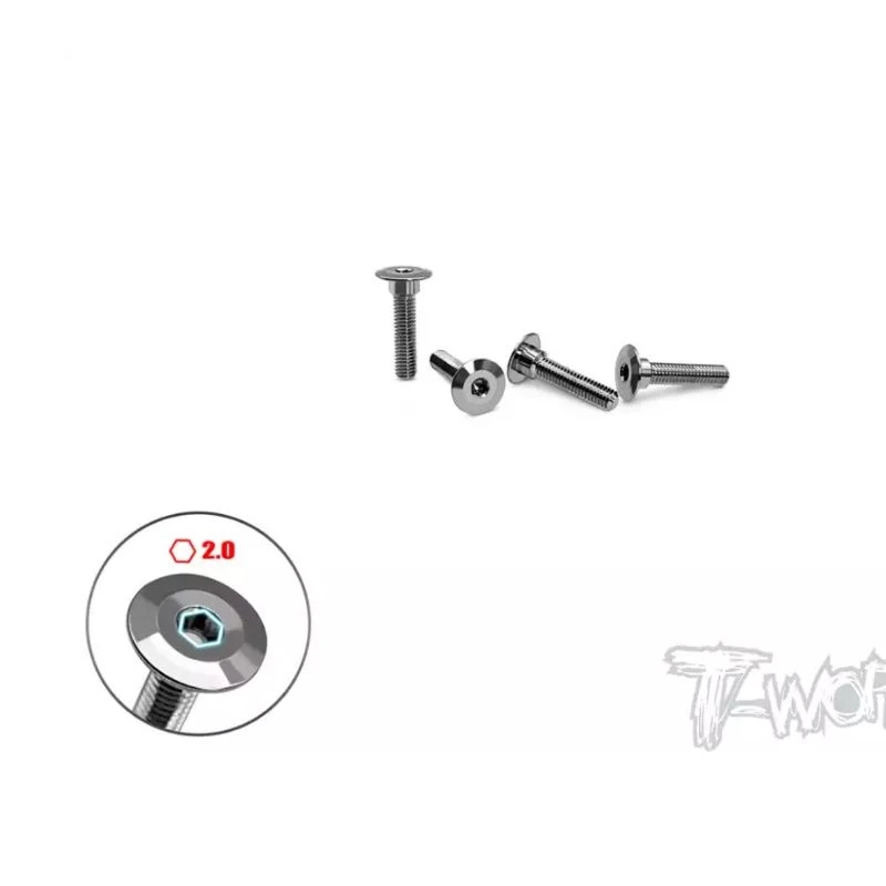 Original T work TP-147 64 Titanium Servo Screw ( 3x7/12mm ) 4pcs.Professional Rc part