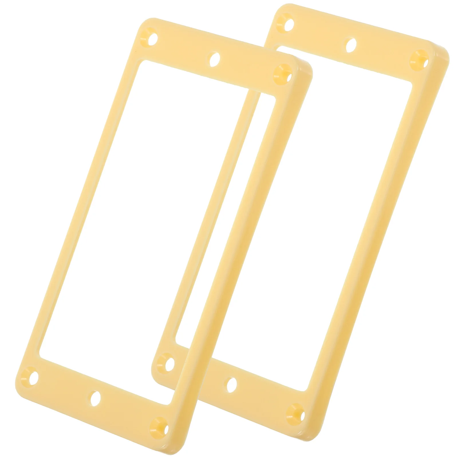 

2 Pcs Electric Guitar Bridge Tight-tune Pickup Frame Single Coil Mounting Ring Beige