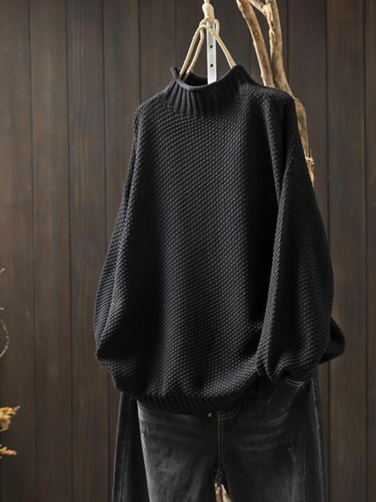 Coupe ample dames pull tricoté aérien Sle Base irt rue Sle tricots amples rond Ne Long Sve humidité ng