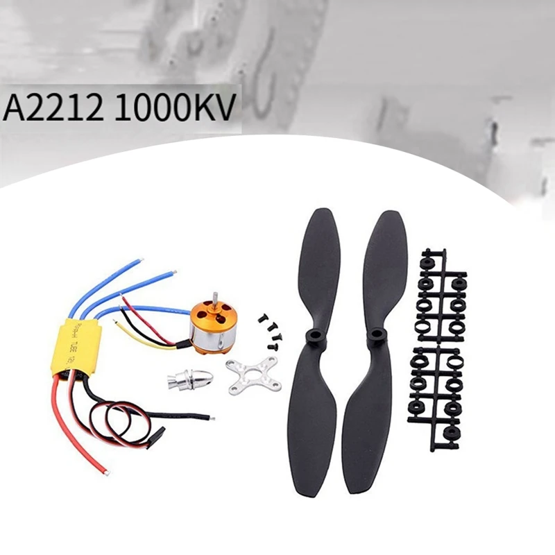 F450 Brushless Motor 2212/1000KV 30A ESC 1045 Propeller For RC Fixed Wing Helicopte Violent Kit